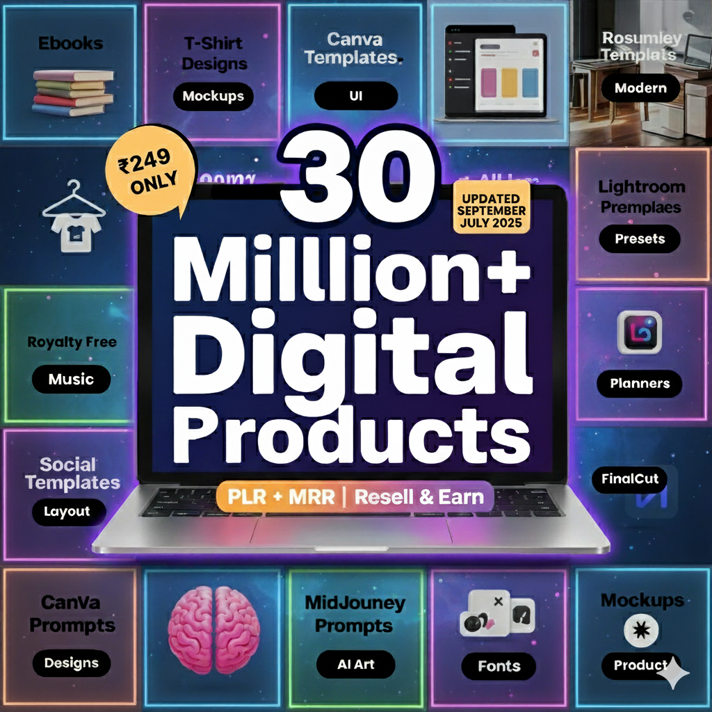 30 Million+ Resell Digital Products Bundle (PLR + MRR)