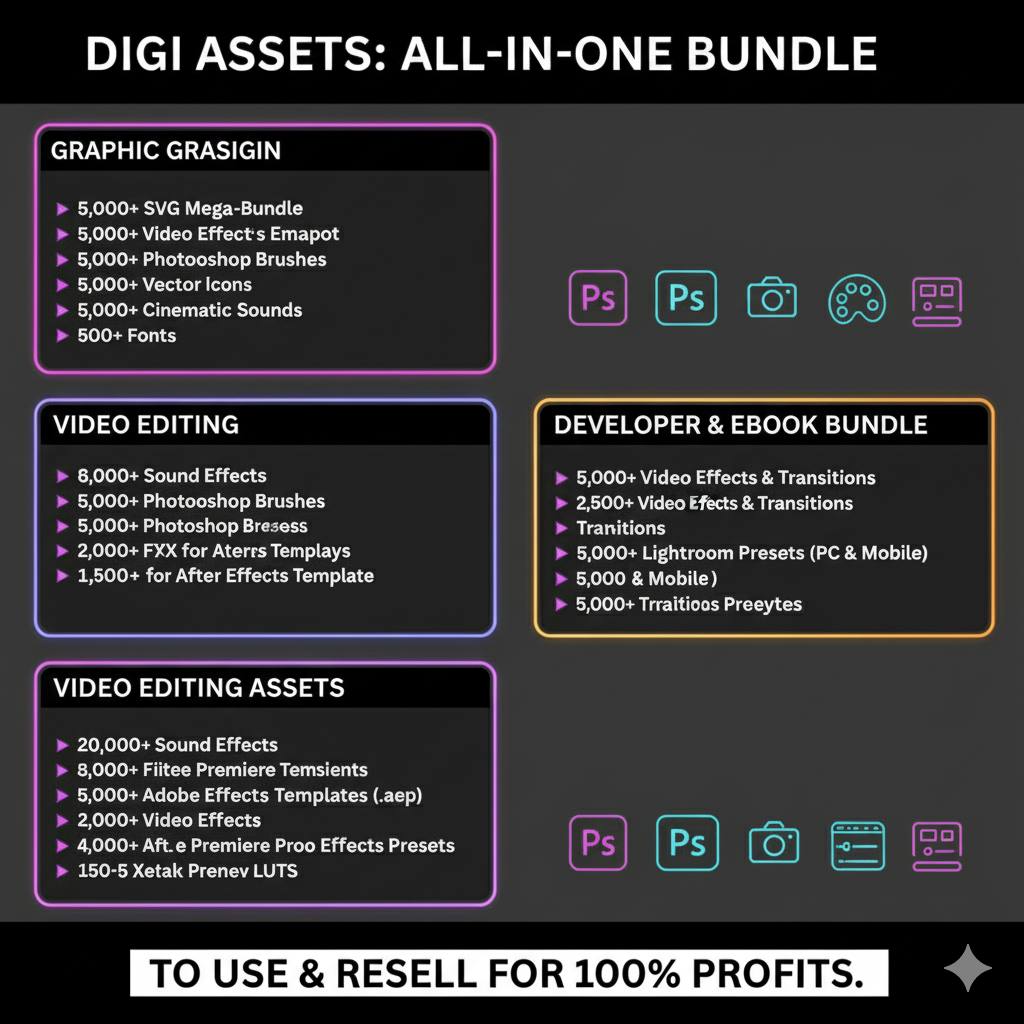 30 Million+ Resell Digital Products Bundle (PLR + MRR)