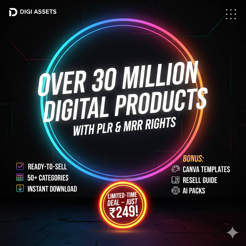 30 Million+ Resell Digital Products Bundle (PLR + MRR)